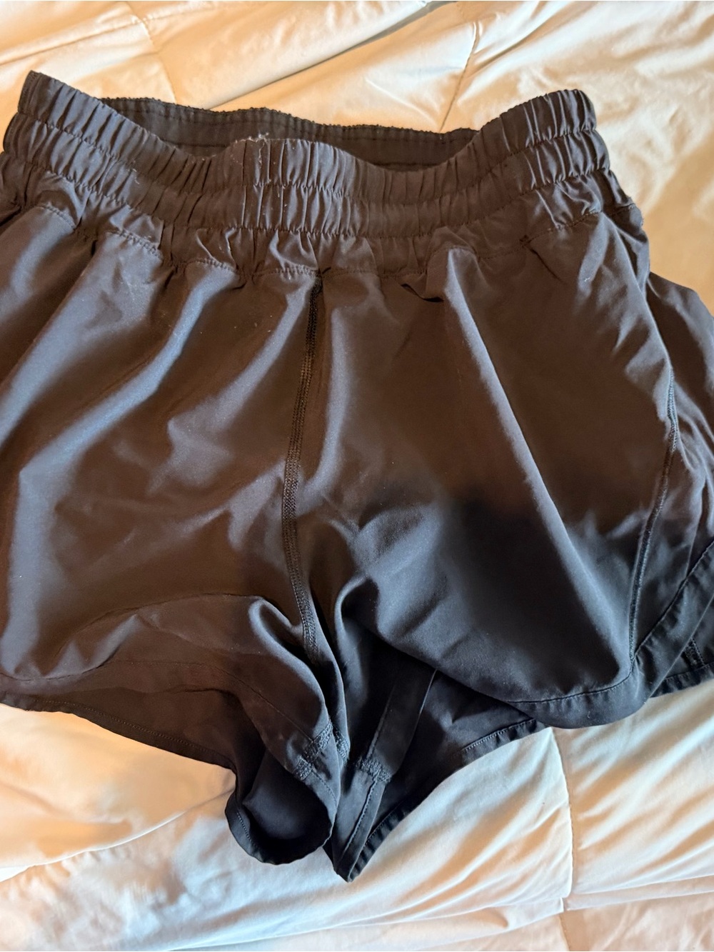 Lululemon Speed Up Women’s Black Athletic Shorts with Elastic Waist